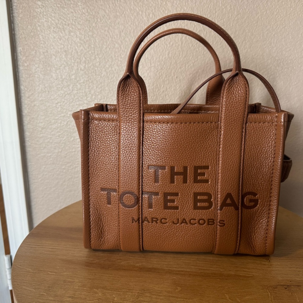 Marc Jacobs Brown Leather Tote Bag